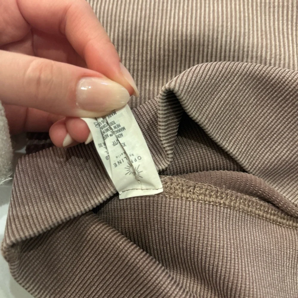 OFFLINE By Aerie Big Chill Seamless Mauve Full Length High Waisted Activewear XS